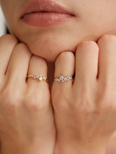 S925 Sterling Silver Moissanite Lace Ring